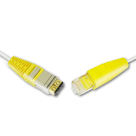 526Q, 2P, MMC/RJ45, gr/ge, 9.0m